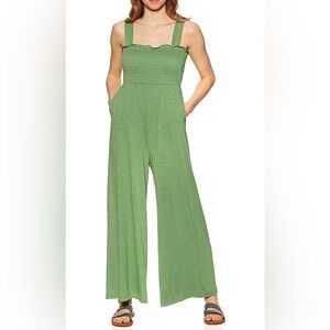 Roxy Just Passing By Green Jumpsuit | Gently Used